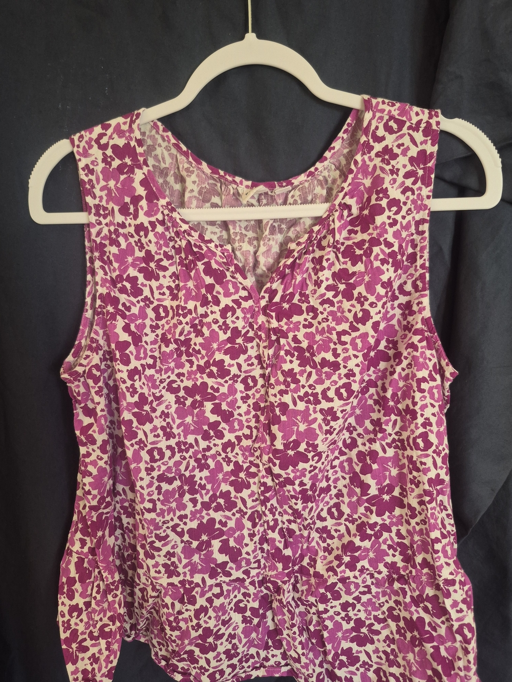 GAP Pink Floral Sleeveless Tank Top